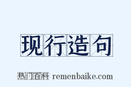 现行造句是什么意思的图片